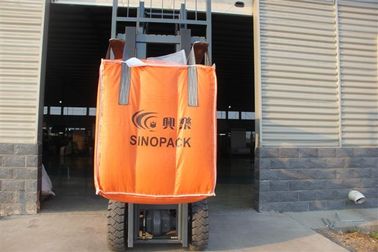 4 Handle Polypropylene Big Bag FIBC For Packing Silica Sand , 35 x 35 x 47'' Size