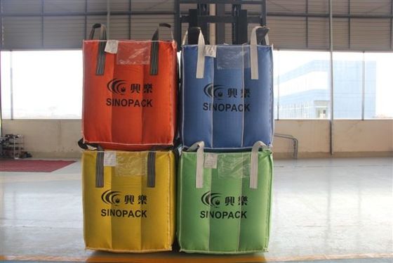 주문 밀가루 탄소 화학 분말에 대한 큐브 점보 저장 가방 FIBC online manufacture