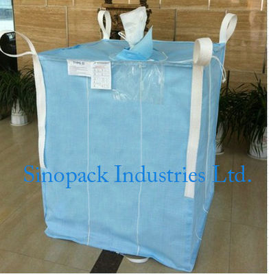 주문 1,000kg 정전기 방지 산업 대량 가방 스토리지 화학 분말 화이트 / 블루 CROHMIQ online manufacture