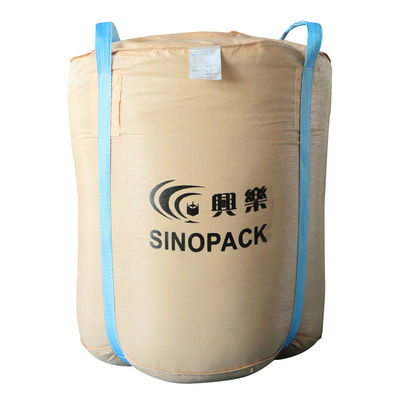 주문 베이지 색 원형은 두 가지의 취급과 1t 식품 학년 FIBC 취급 UV online manufacture