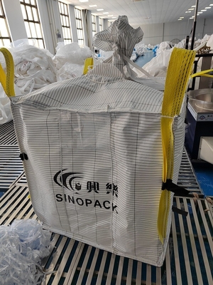 좋은 추운 저항력 1500kg PP Jumbo Fibc 4 루프 무인증 무량 수송용 가방