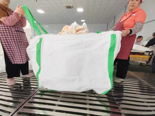 식품 등급 FIBC 1000kg SWL 36x36in 바닥 크기